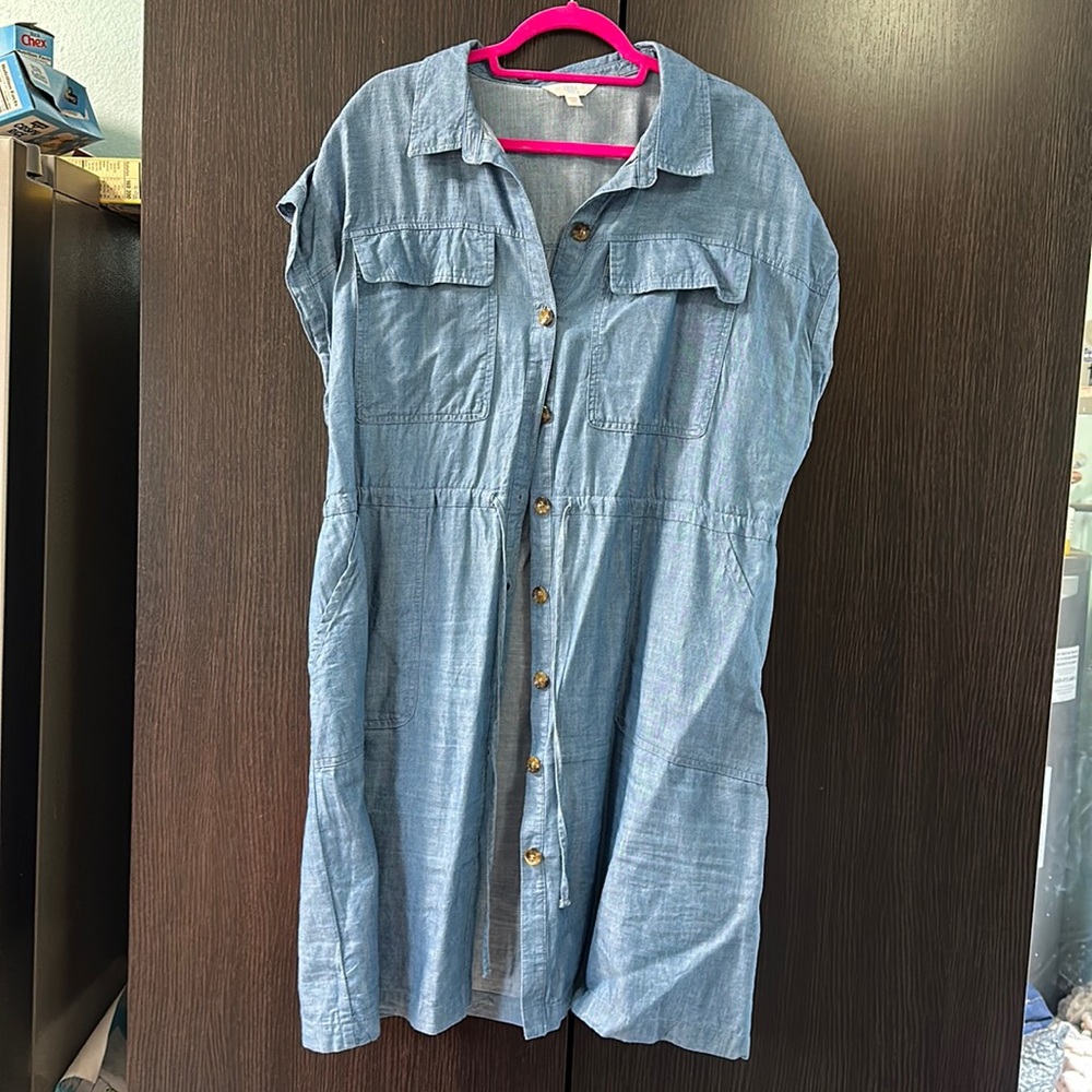3X Time and Tru Chambray dress EUC